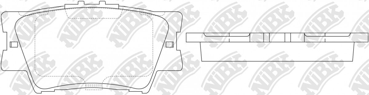 SP2081 NAQIN  BRAKE PADS REAR