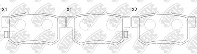 D537 MAGNUM PRO  BRAKE PADS REAR