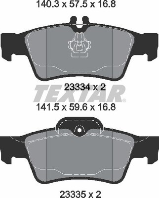 PCP1003 DON  BRAKE PADS REAR