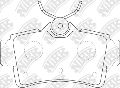 D627 AIRUI  BRAKE PADS REAR