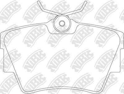 D808 GAM  BRAKE PADS REAR