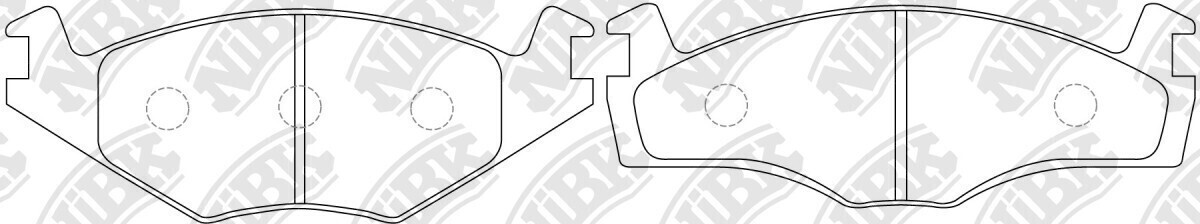 D569 EVERTRUST  BRAKE PADS FRONT