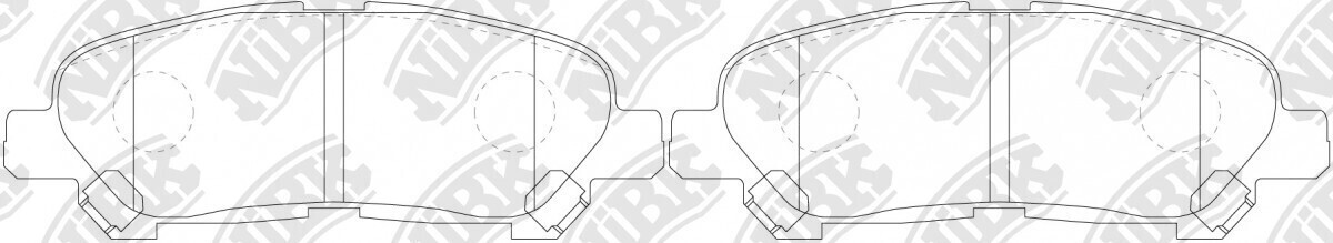 D1325 YUDING  BRAKE PADS REAR