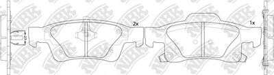 D1498 HONGYU  BRAKE PADS REAR
