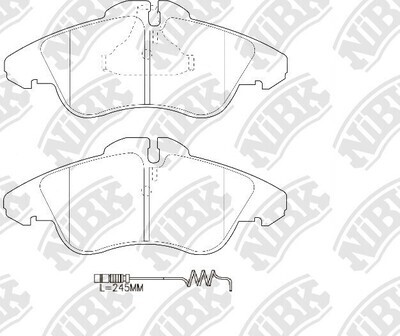 D950 BTAP  BRAKE PADS FRONT