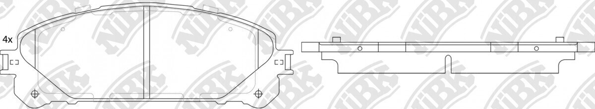 D1324 ZHEN ZHI DA  BRAKE PADS FRONT