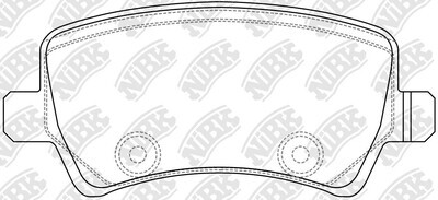 D1307 GAM  BRAKE PADS REAR