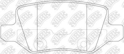 D1358 BORY  BRAKE PADS REAR