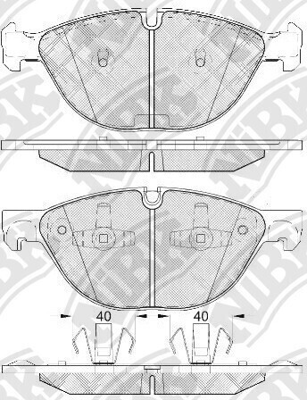 D1381 ANT  BRAKE PADS FRONT