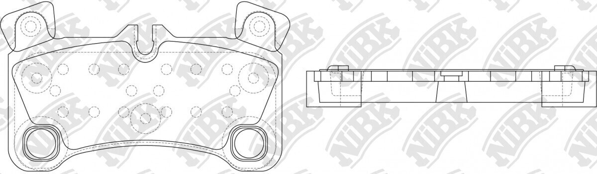 D1350 ZONGHENG  BRAKE PADS REAR