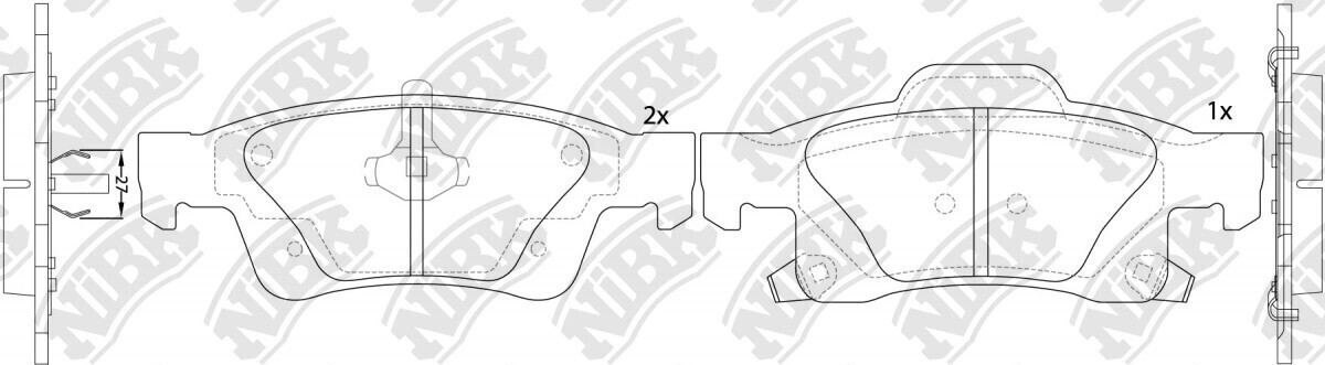 D1498 AIMCO  BRAKE PADS REAR