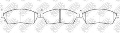 D1422 OUMOSHI  BRAKE PADS FRONT