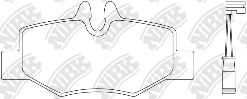 D1615 ANT  BRAKE PADS REAR