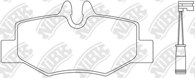 D1615 ANT  BRAKE PADS REAR