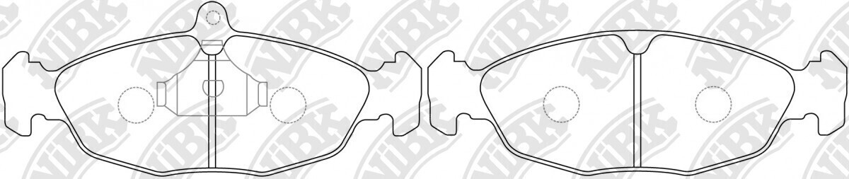 D1644 YBD  BRAKE PADS FRONT