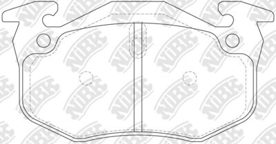 D1458 POWERKING  BRAKE PADS REAR