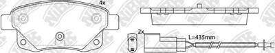 D1502 ZHEN ZHI DA  BRAKE PADS REAR