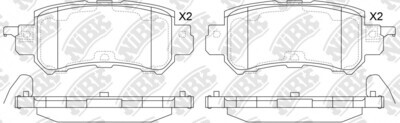 D1624 ZONGHENG  BRAKE PADS REAR