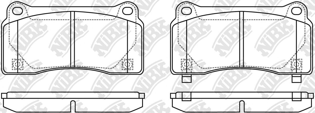 D1383 AIRUI  BRAKE PADS REAR
