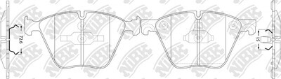 D1443 CAC  BRAKE PADS FRONT