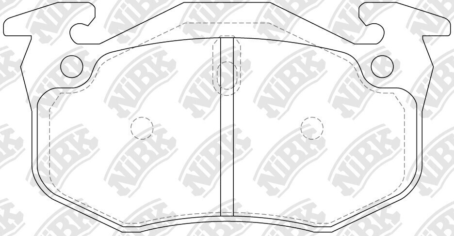 D1458 NAO  BRAKE PADS REAR