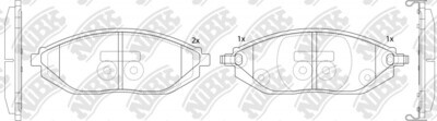 D1590 ODON  BRAKE PADS FRONT