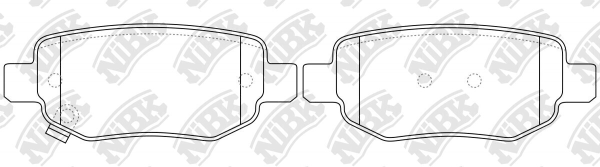 D1673 BROTHERS  BRAKE PADS REAR