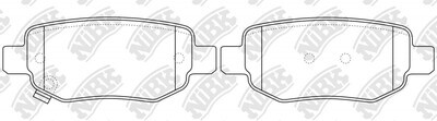 D1673 BROTHERS  BRAKE PADS REAR