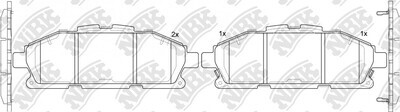 D1552 HUARUIFENG  BRAKE PADS FRONT
