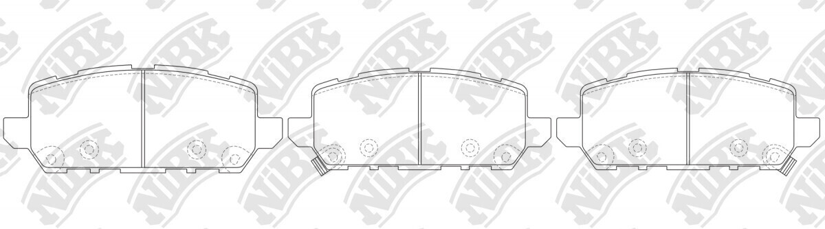 D1841 IFK  BRAKE PADS REAR