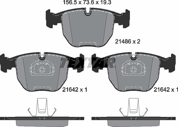 21486 TEXTAR  BRAKE PADS FRONT