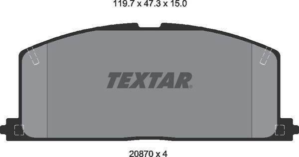 20870 AFB  BRAKE PADS FRONT