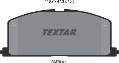 20870 AFB  BRAKE PADS FRONT