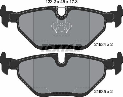 21934 TEXTAR  BRAKE PADS REAR
