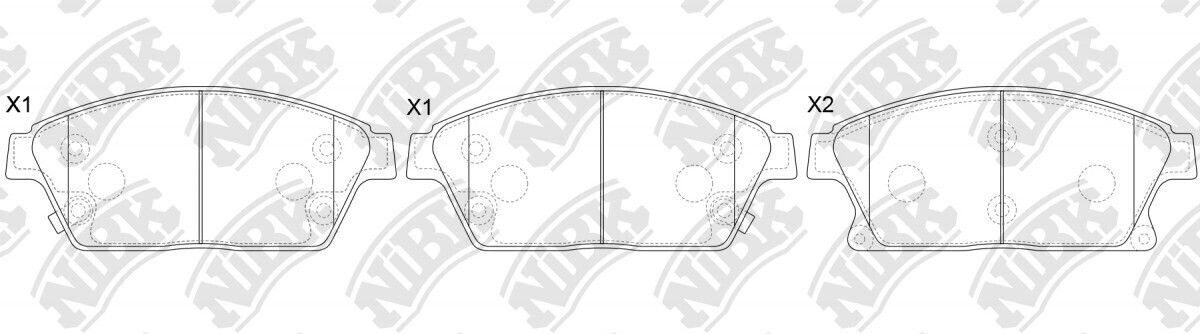D1470 SPANICE  BRAKE PADS FRONT