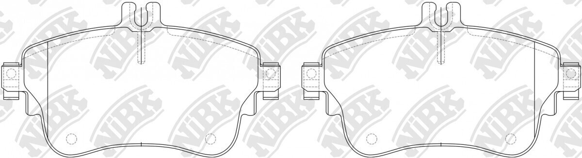 D1863 IFK  BRAKE PADS FRONT