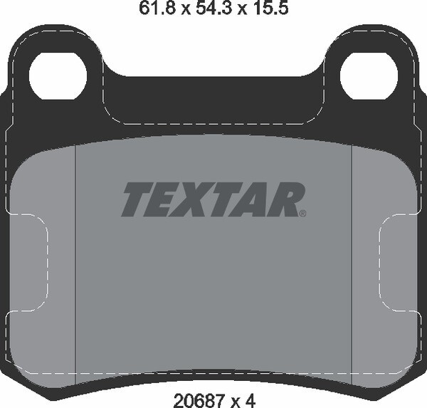 20687 FRAS-ME  BRAKE PADS REAR 0004209820