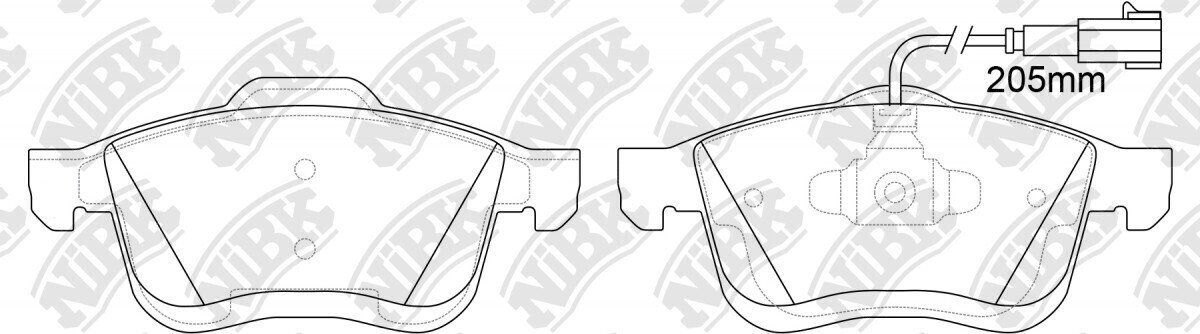 D1721 DUCHI  BRAKE PADS FRONT