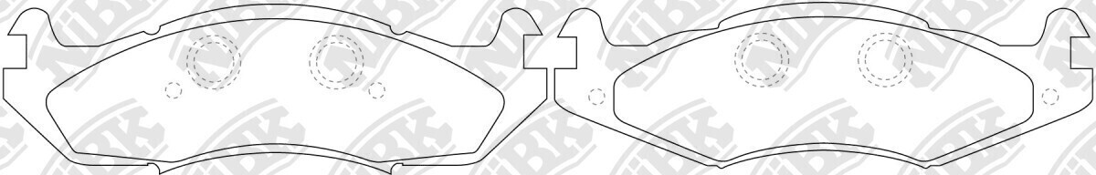 D203 WAGNER  BRAKE PADS FRONT