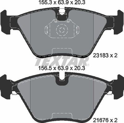 23183 TEXTAR  BRAKE PADS FRONT