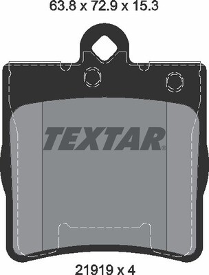 21919 TEXTAR  BRAKE PADS REAR