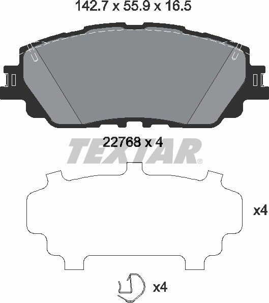 D2360 RYZEN  BRAKE PADS FRONT