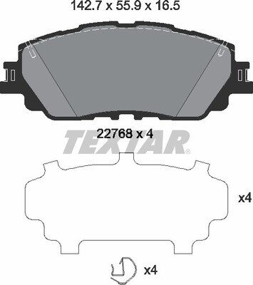 D2360 RYZEN  BRAKE PADS FRONT