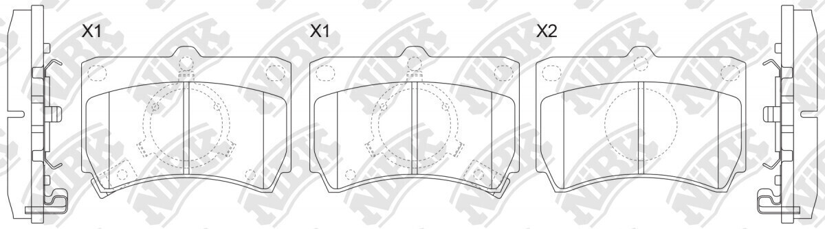 D319 AMERICAN BRAKE  BRAKE PADS FRONT