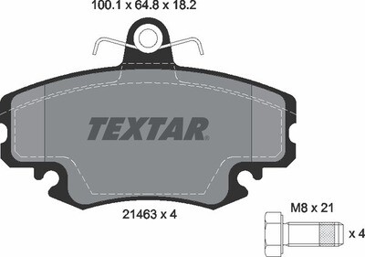 21463 TEXTAR BRAKE PADS FRONT
