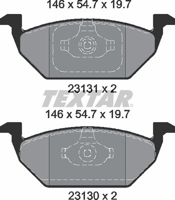 23130 SUPER GRIP  BRAKE PADS FRONT