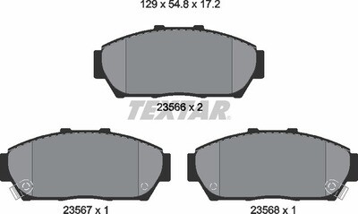 AT617 ATE  BRAKE PADS FRONT 13.0464-2135.2