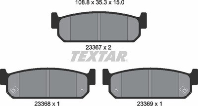 AT588 ATE  BRAKE PADS REAR