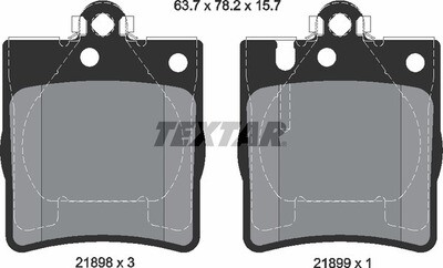 21898 TEXTAR BRAKE PADS REAR