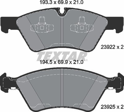 23922 SUPER GRIP  BRAKE PADS FRONT
